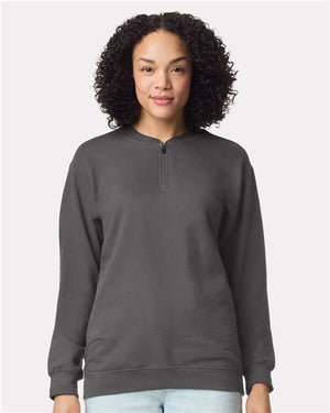 12465 Softstyle® Midweight 1/4 Zip Sweatshirt