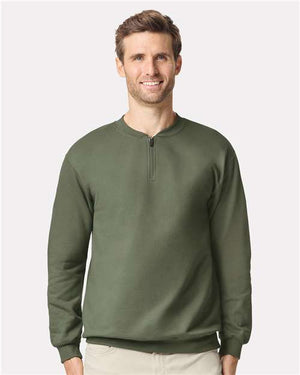 12465 Softstyle® Midweight 1/4 Zip Sweatshirt