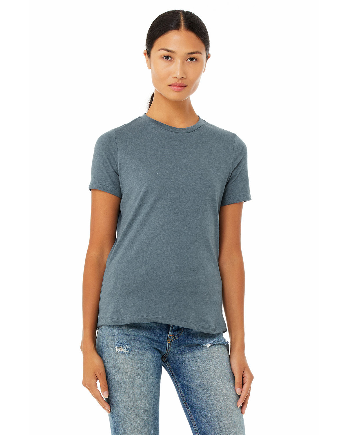 Ladies' Relaxed Heather CVC Short-Sleeve T-Shirt