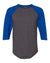 7344 Premium Fashion Raglan Three-Quarter Sleeve Baseball T-Shirt