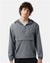 7378 Hooded Packable Quarter-Zip Jacket