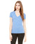 Ladies' Triblend Short-Sleeve Deep V-Neck T-Shirt